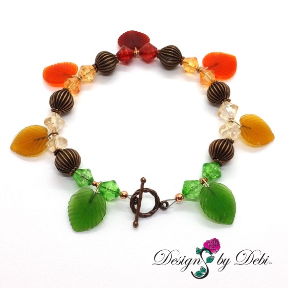 "The Leaves Are Changing" Bracelet & Earrings Set - Picture 5 of 8